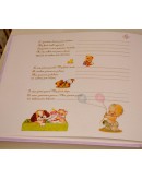 Album rosa con angelo
